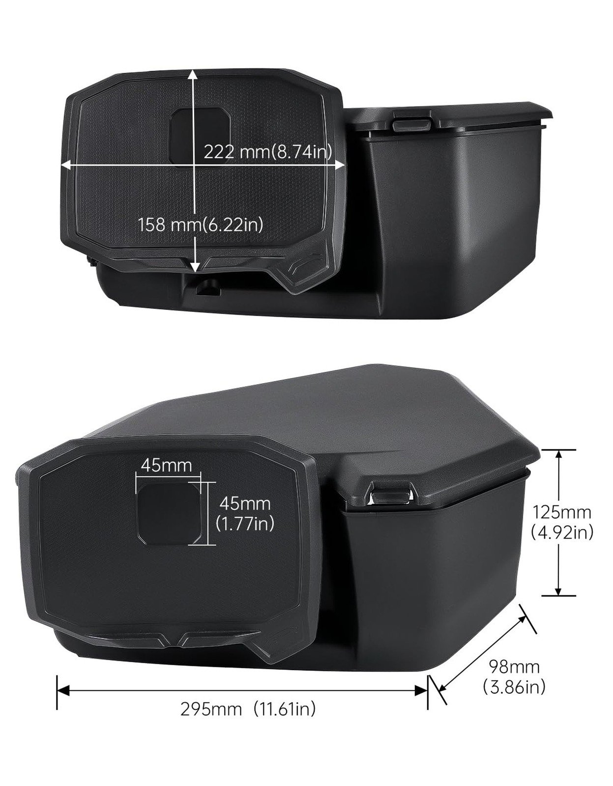 Tablet Phone Holder with 4L Storage Box for Can-Am Maverick R, R X, R X RS 20…