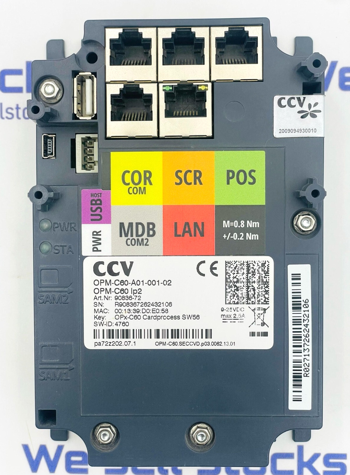 CCV OPM-C60-A01-001-02 Terminal Control Module OPM-C60IP2 (Used)