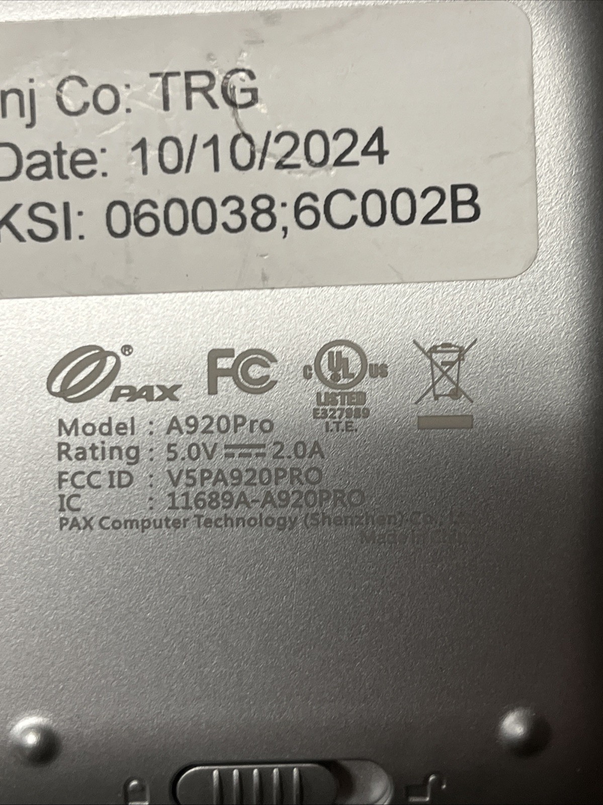 PAX A920Pro Touchscreen Credit Card Payment Terminal