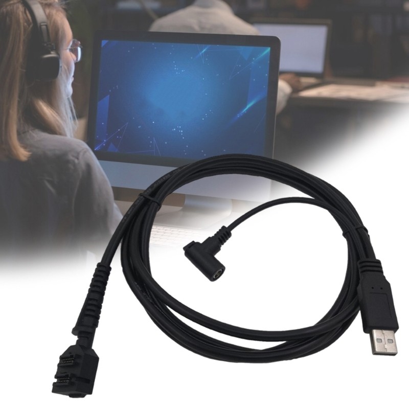 Flexible 14pin IDC DC5521 Female Power USB Cable For VX805 VX820 Scanner Line