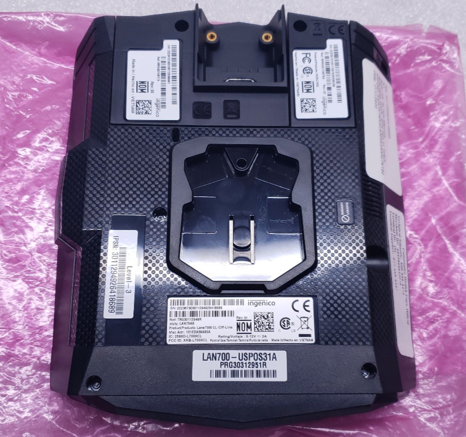 Ingenico Lane 7000 Signature Capture Payment Terminal [Missing AC Adapter] #99