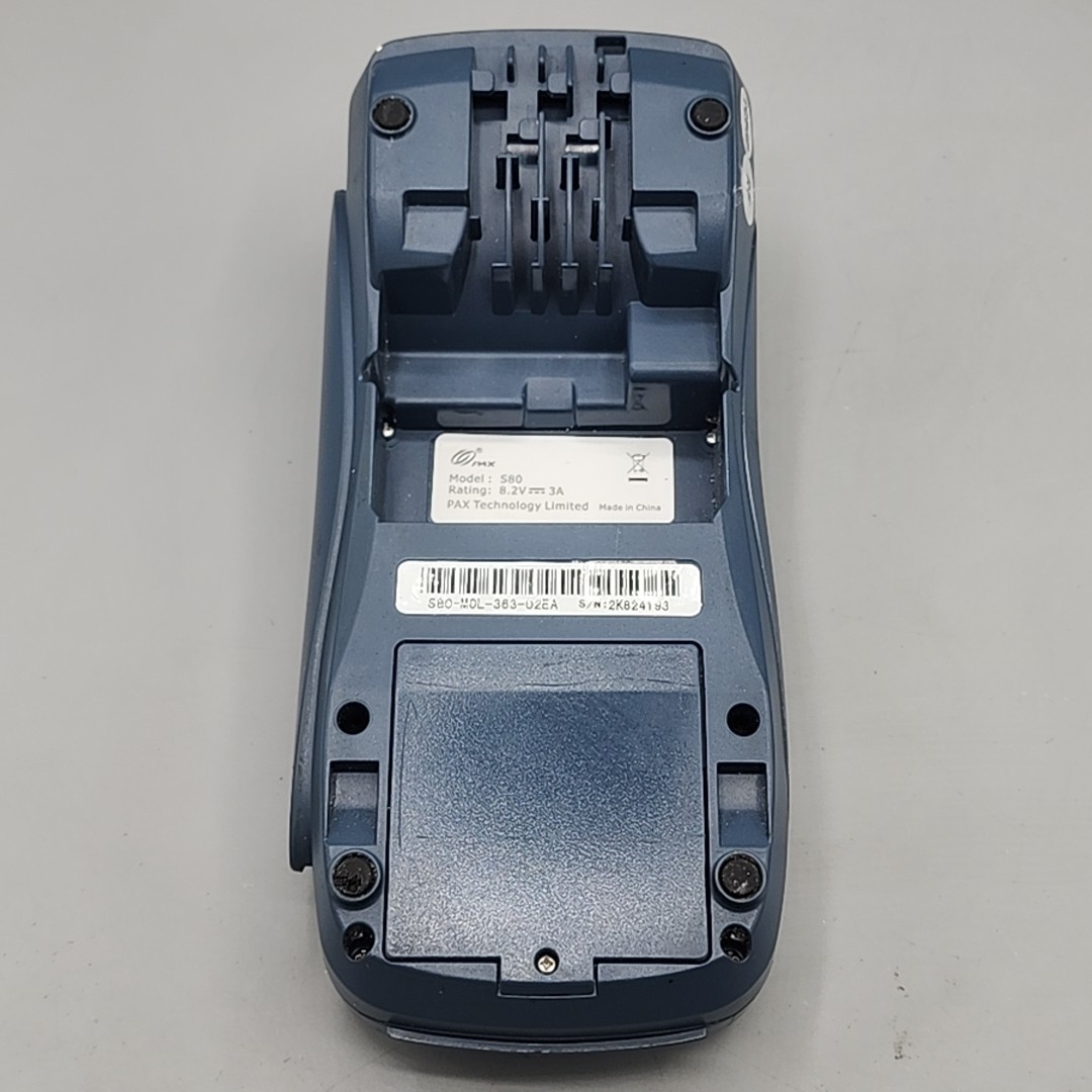 Used Pax S80 Credit Card Terminal with Power Cord Reset