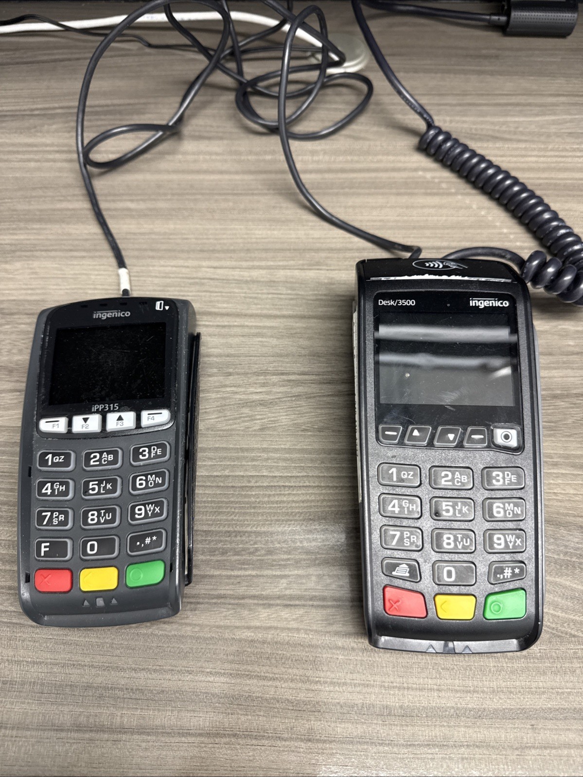 Ingenico Desk 3500 Credit Card Terminal With Ingenico iPP315 Pin Pad