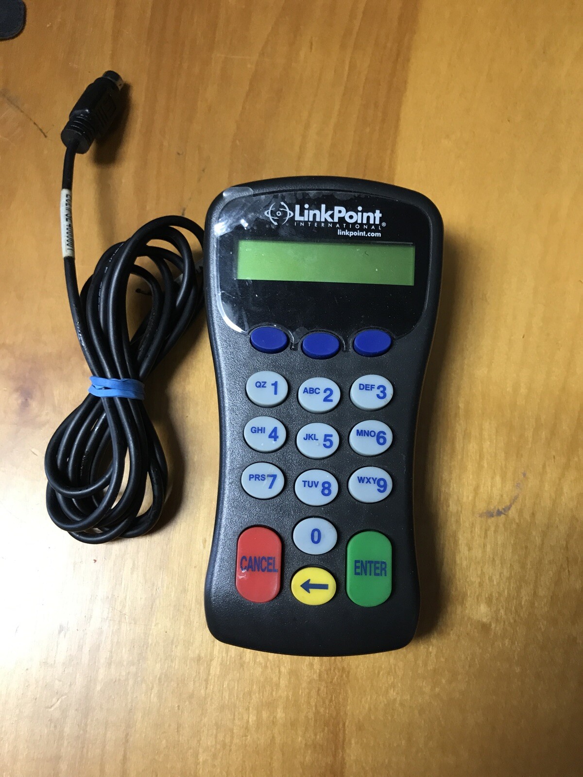LINKPOINT INTERNATIONAL 8001 BANKPOINT II PINPAD CREDIT CARD DEBIT CARD READER