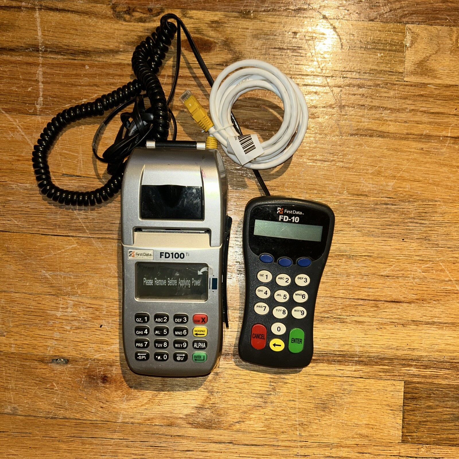 First Data FD100ti Credit Card Machine FD-10 Not Tested No Power Cord Never Used