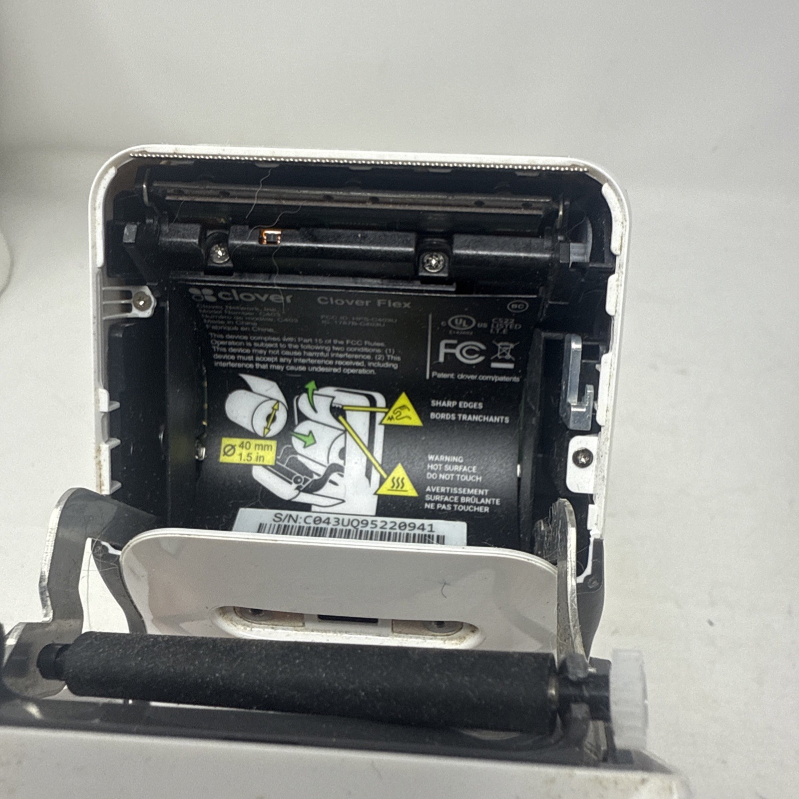 CLOVER Flex 2 C403 Touch Screen Card Terminal Turns On Locked *UNTESTED*