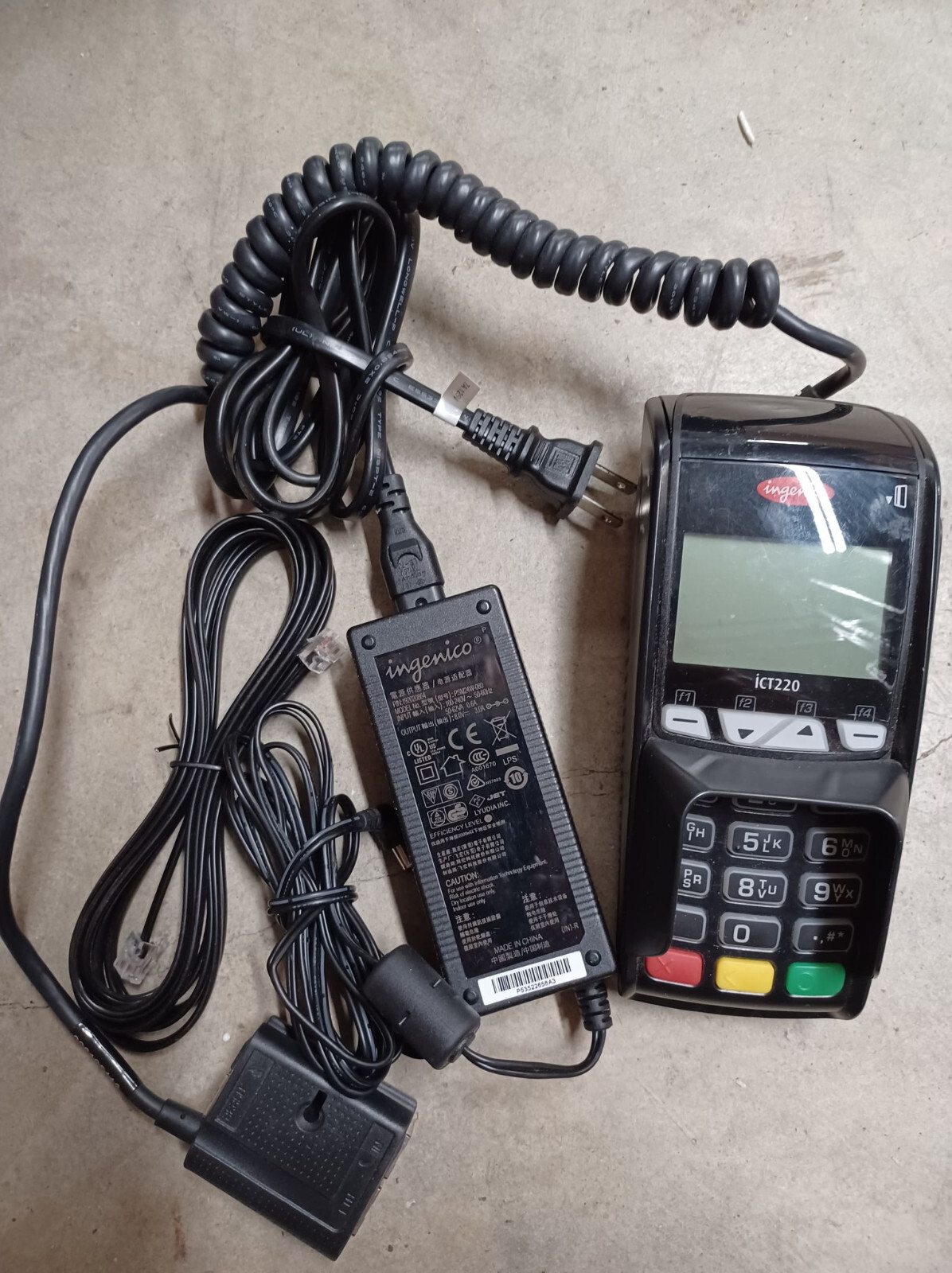Ingenico iCT220-11P2372A Credit Card Terminal – Dual Comm 16mb EMV / NFC