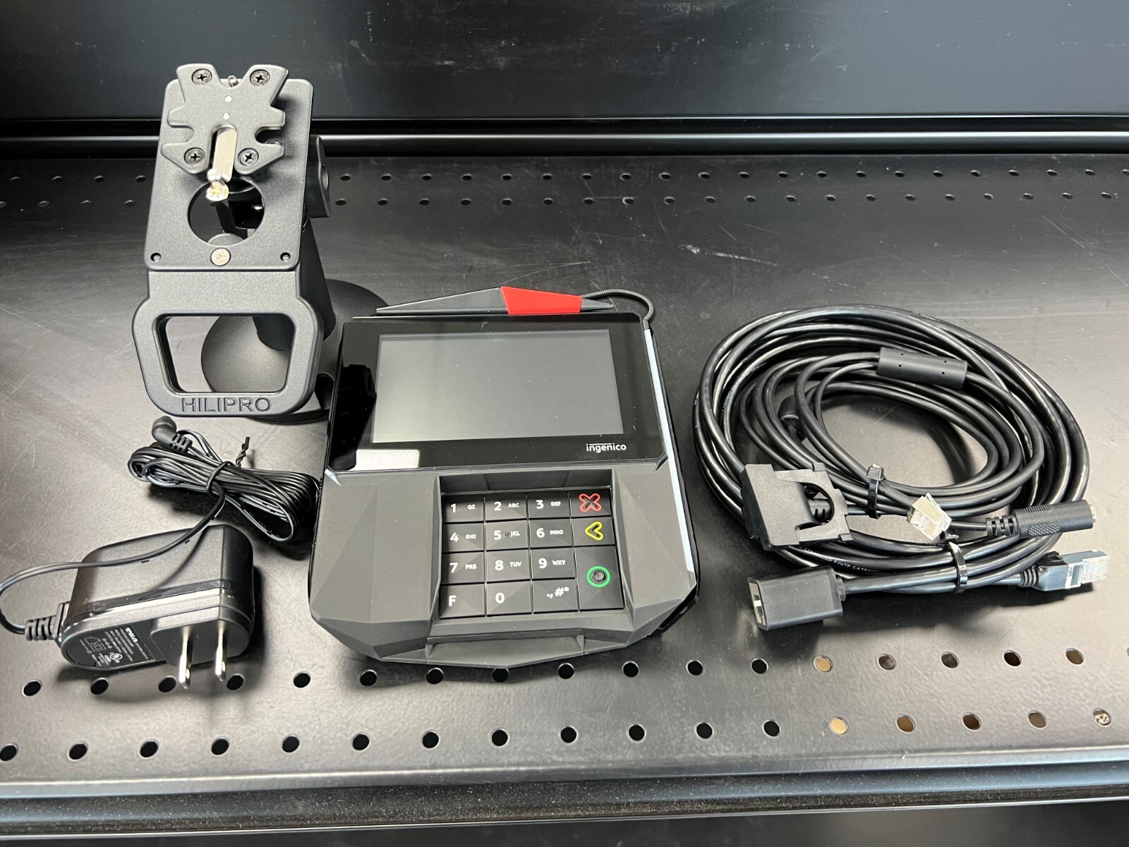 Ingenico Lane/7000 Credit Card Terminal PRG30312951R With Stand Slightly Used