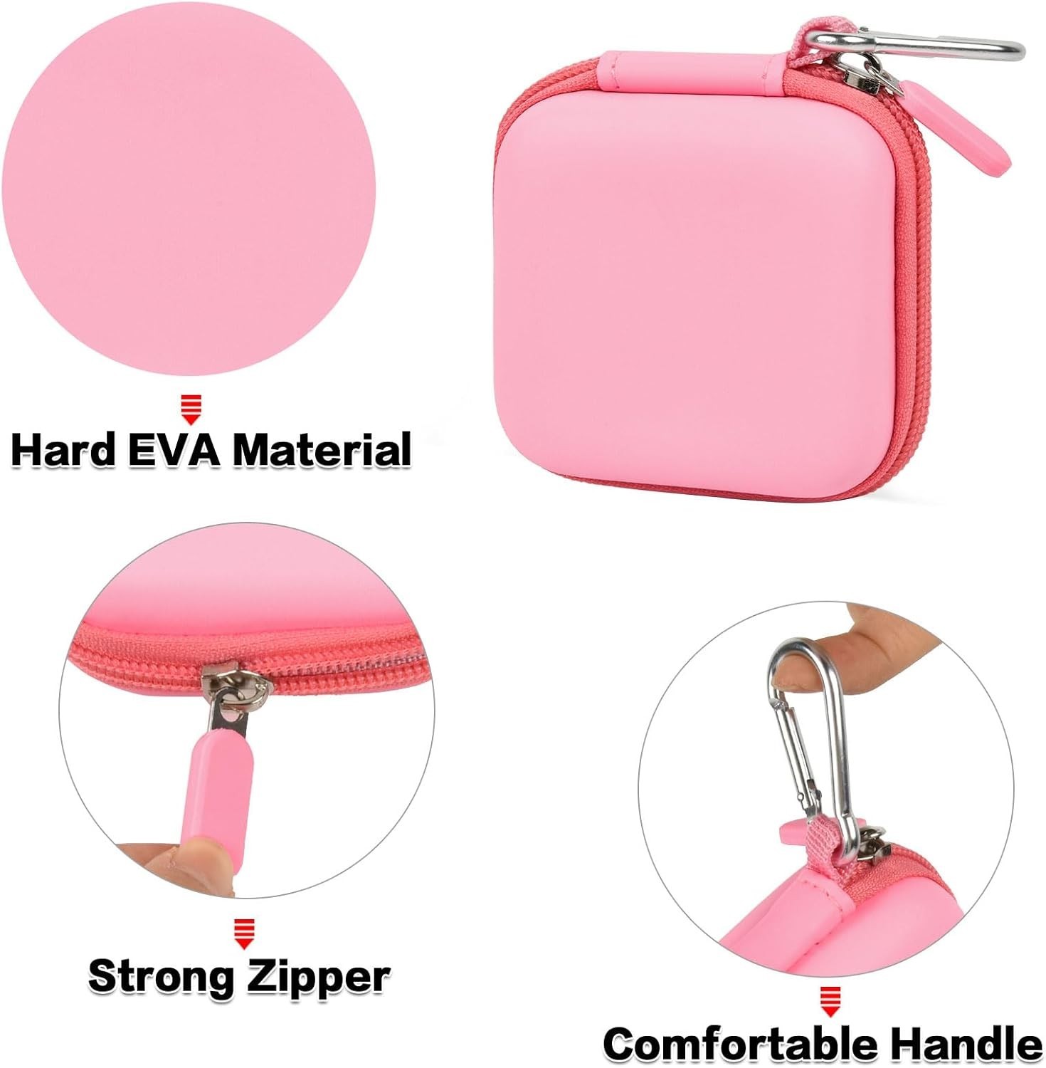 Pink Hard EVA Chip Card Reader Case – Lightweight & Water-Resistant Protection