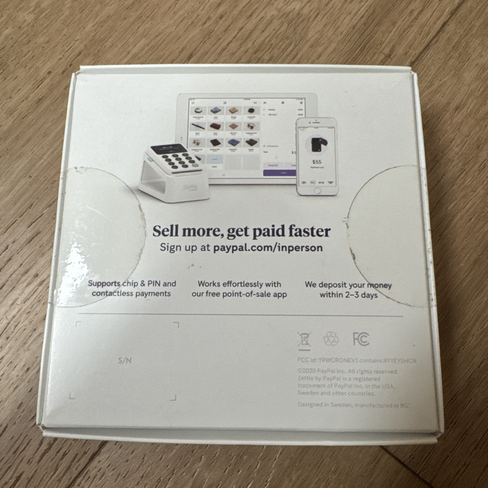 Zettle Reader 2 Wireless Chip & PIN Contactless Card Reader for iPhone Android