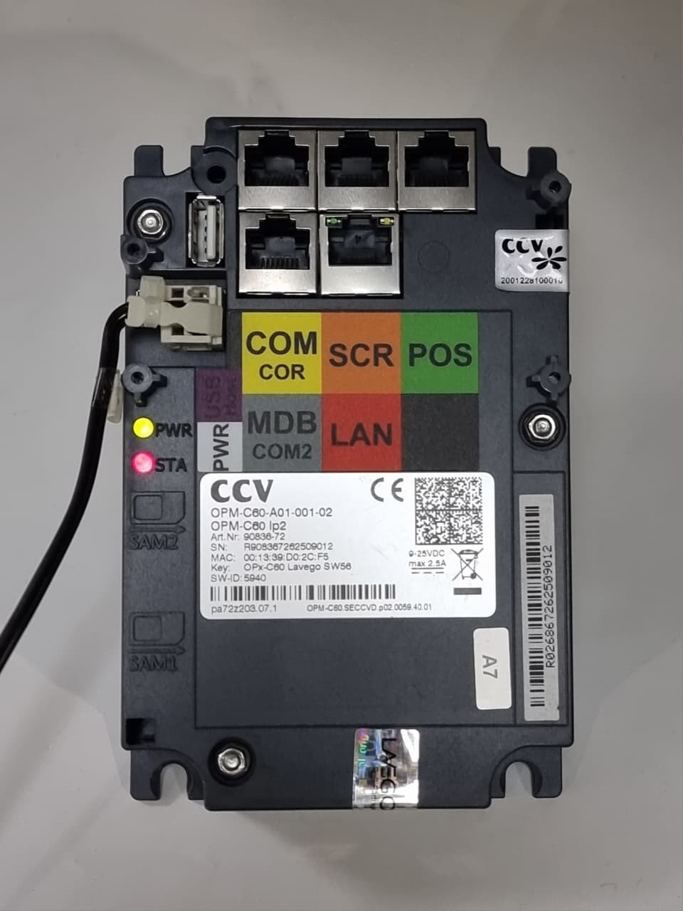 CCV OPM-C60-A01-001-02 Terminal Control Module OPM-C60IP2 (Used)