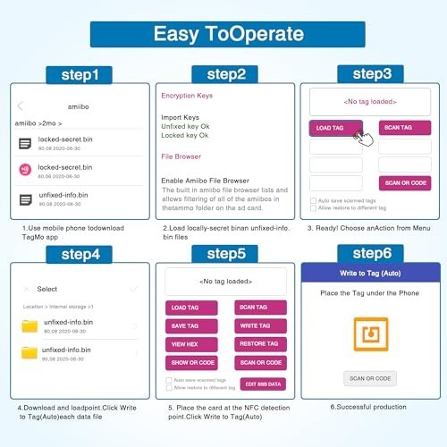 Rewritable NFC Tags Ntag 215 504 Bytes Memory 20 Pack for TagMo Amiibo