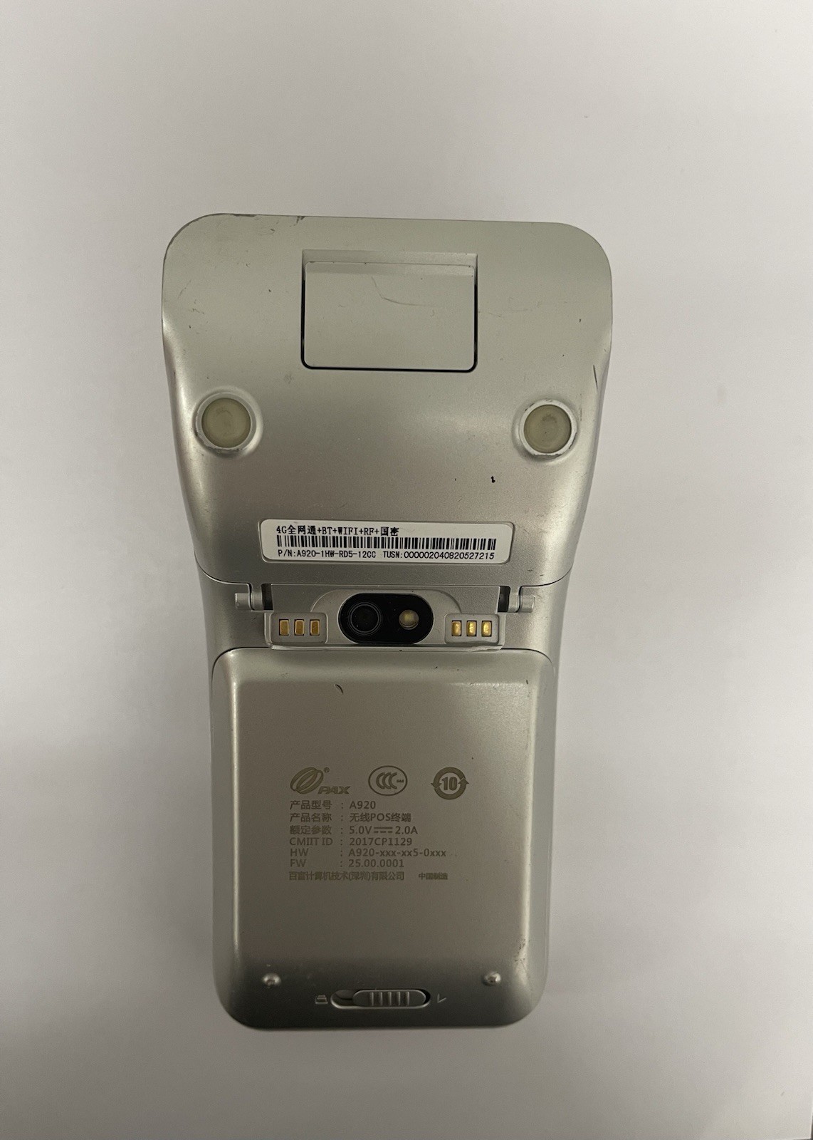 PAX A920 Smart Mobile Card Payment Terminal Android Touchscreen unlokced used
