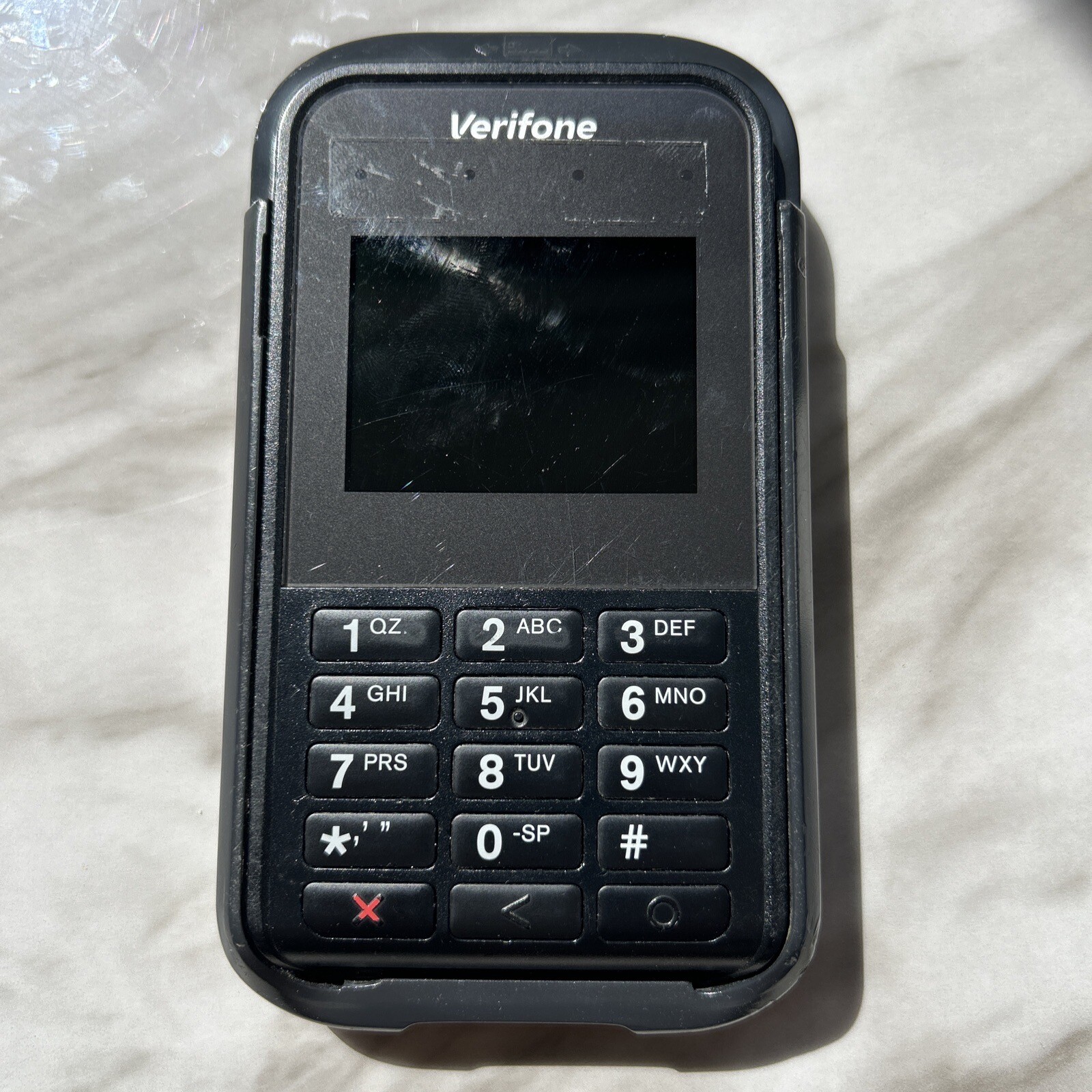 Verifone Unknown model Black Handheld Mobile Payment Terminal Device