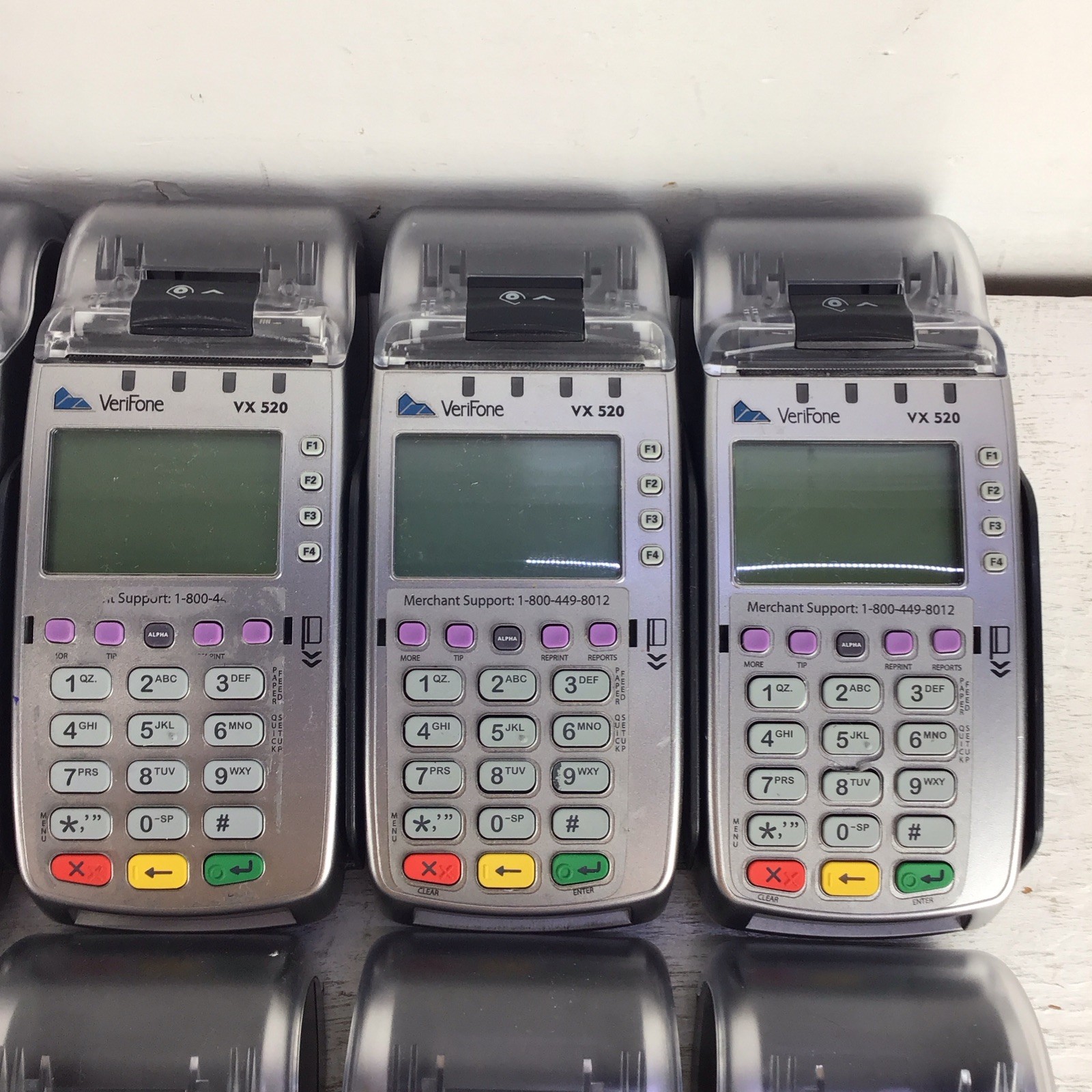 Lot Of 10 Verifone VX520 POS Terminals Tested Tampered READ