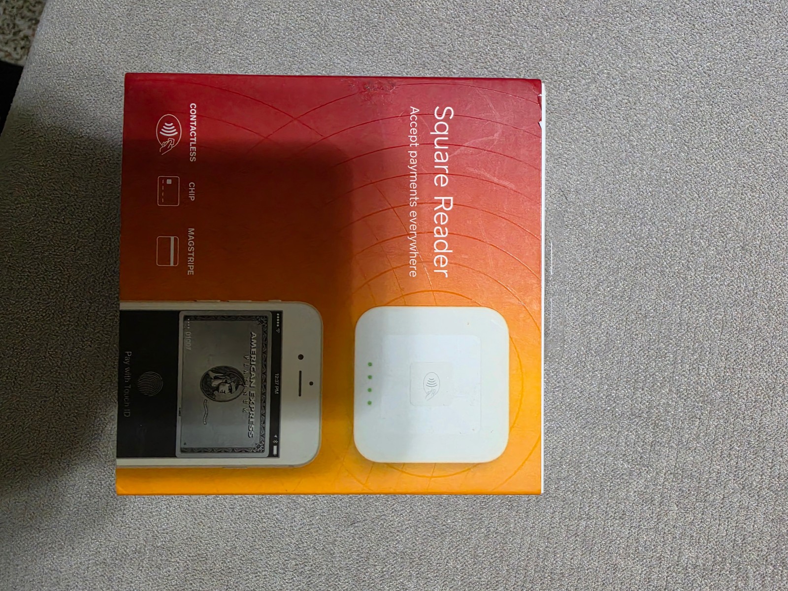 Square A-SKU-0113 Contactless Credit Card and Chip Reader – White – NEW