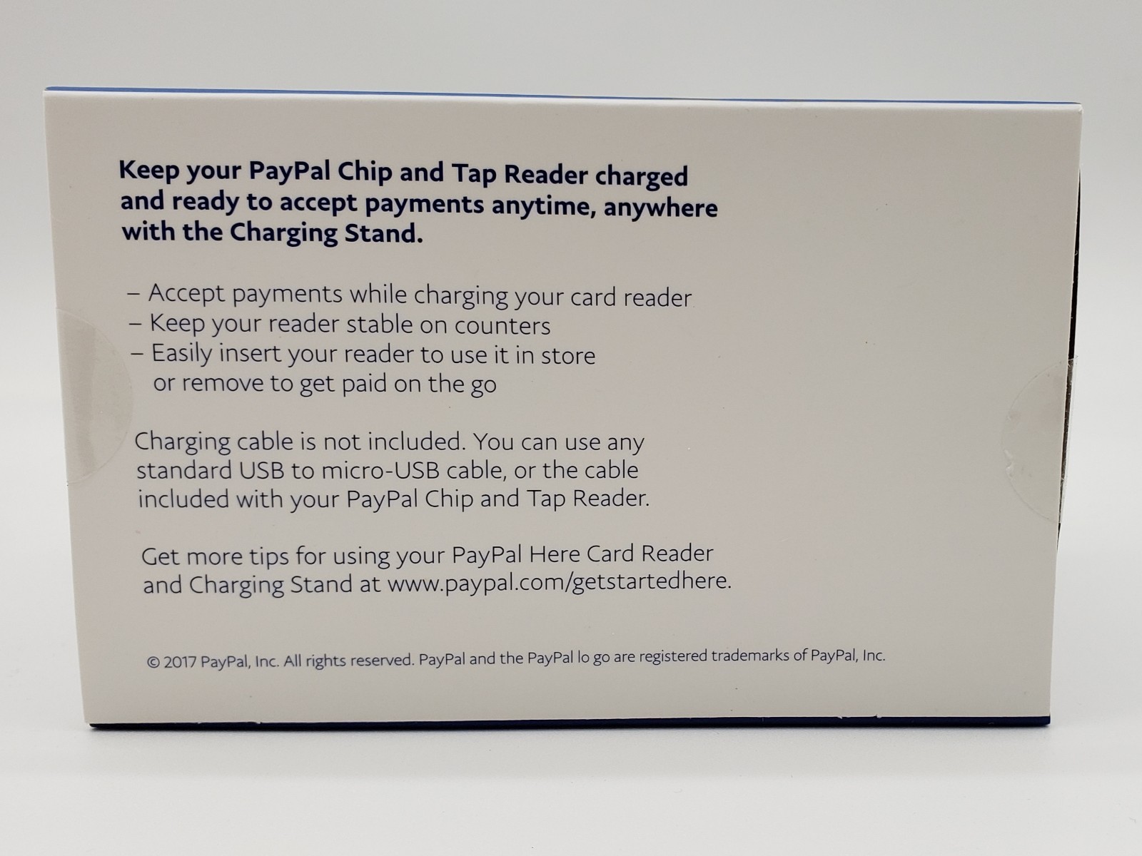 NEW PAYPAL HERE CHIP & TAP READER + CHARGING STAND , PCTUSDCRT /RP457 C/U