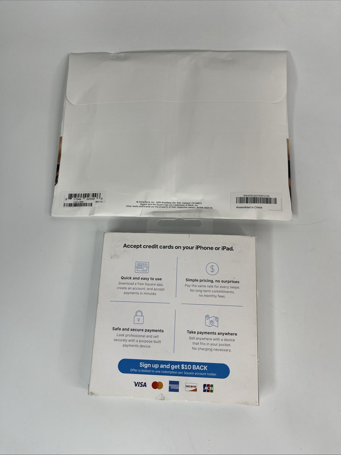 Lof 2 Square Readers for Magstripe – Apple & Android Work Business