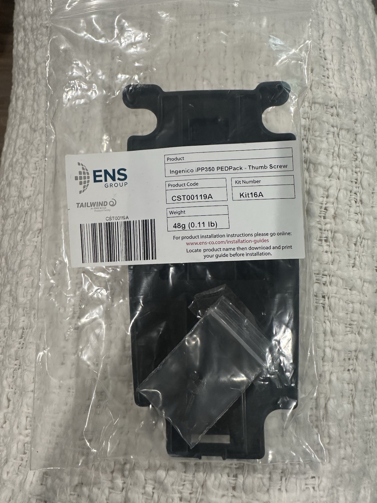 Tailwind CST00119A – Ingenico IPP350 PEDpack – Kit 16A – CC Reader Mount Bracket