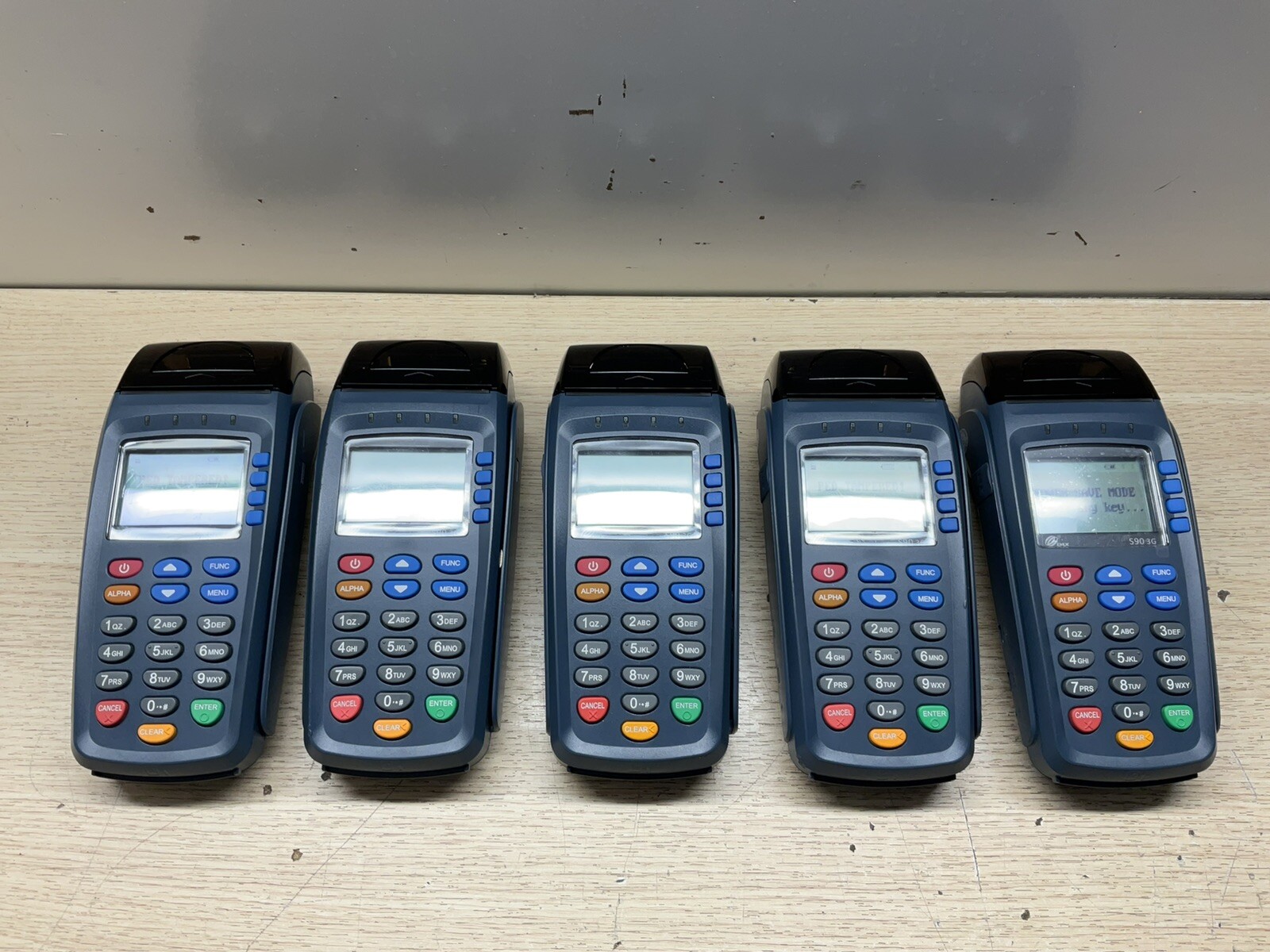 Pax S90 Blue 3G Mobile Credit Card Reader Payment Terminal/Lot Of 5 /FRA470