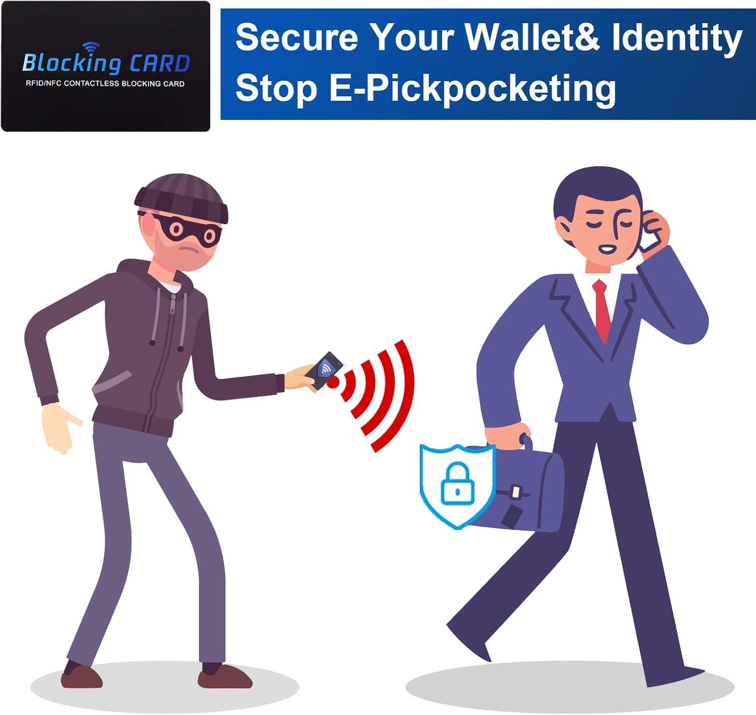 5 Pack RFID Blocking Cards – NFC Contactless Protector for Wallet & Passport