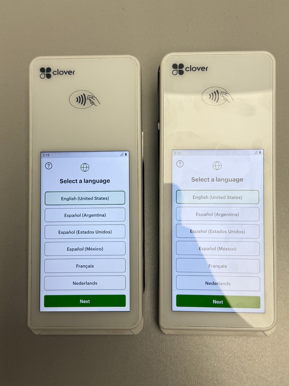 Set of 2 CLOVER FLEX C403 Handheld POS Wireless Credit Card Payment Terminal