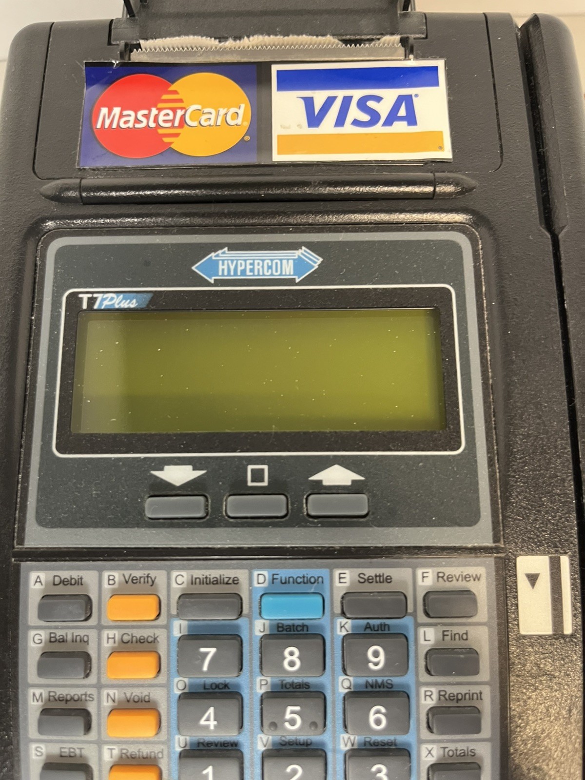Hypercom T7Plus POS PIN Credit Card Terminal Reader Machine ***FOR PARTS ONLY***