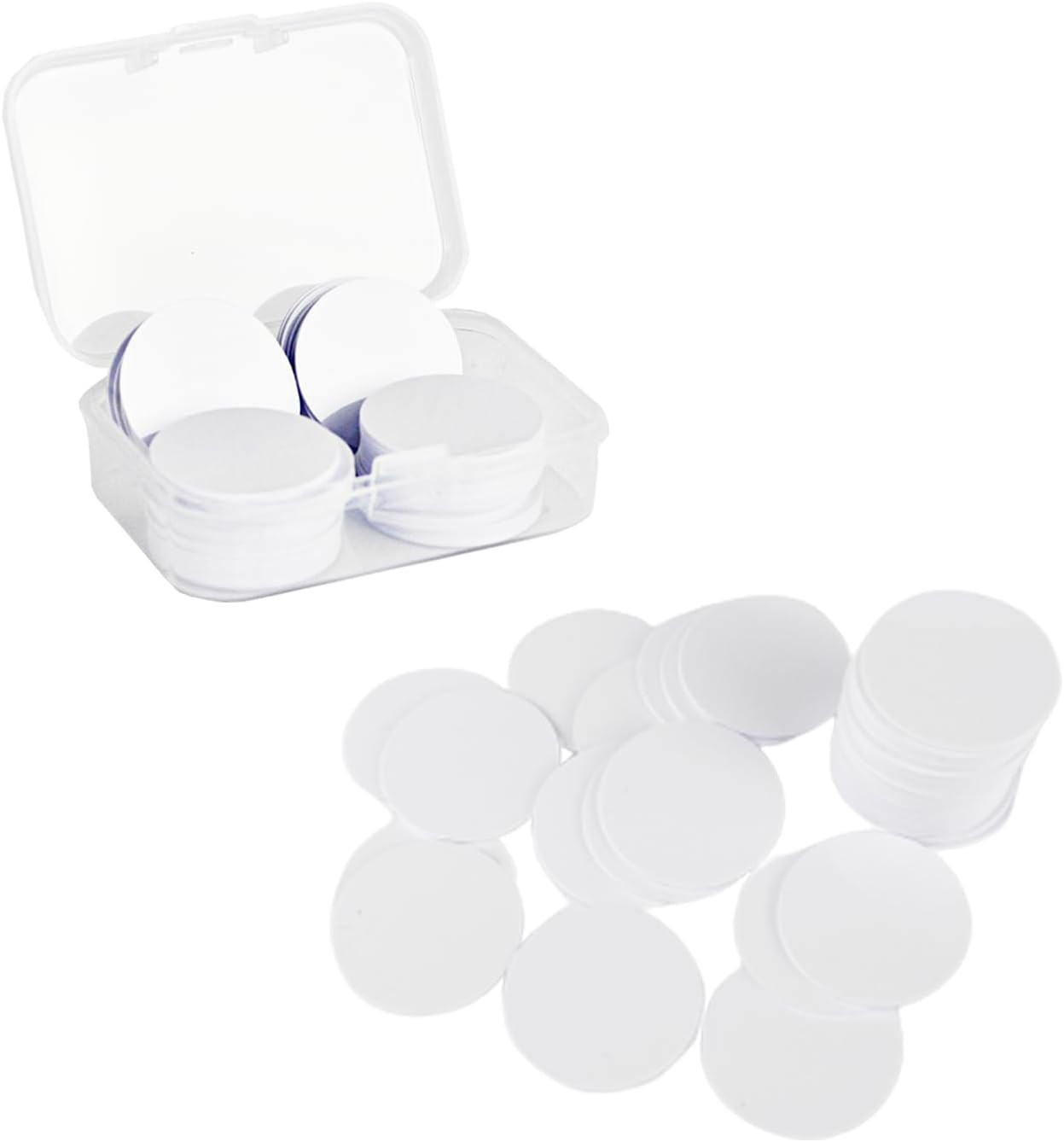 50 Pcs NTAG215 Chip NFC Round Cards NFC 215 RFID Tag with Box Compatible with…
