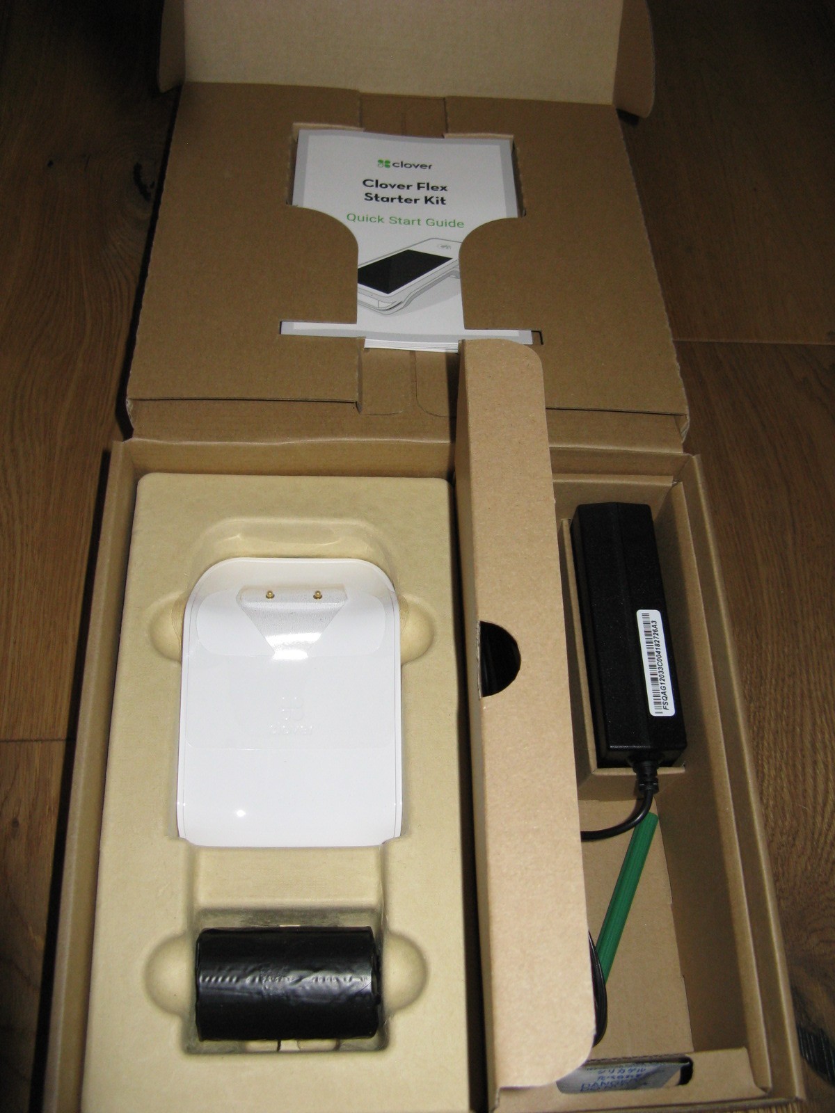 K400U Clover Flex Starter Kit (charging base/cradle+power adapter) **BRAND NEW**