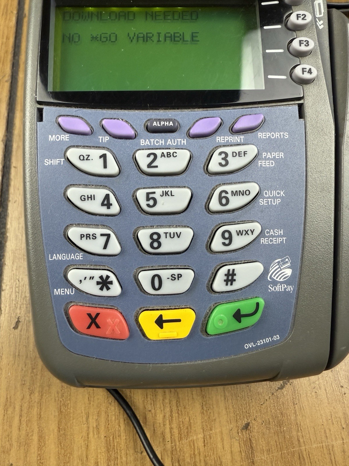 VERIFONE OMNI 5100 ETHERNET CREDIT CARD TRANSACTION TERMINAL CHARGER