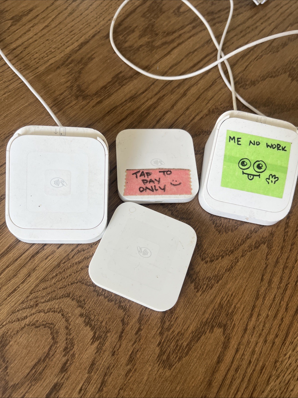 Lot of 3 Square Contactless & Chip Card Readers – For Parts or Not Working