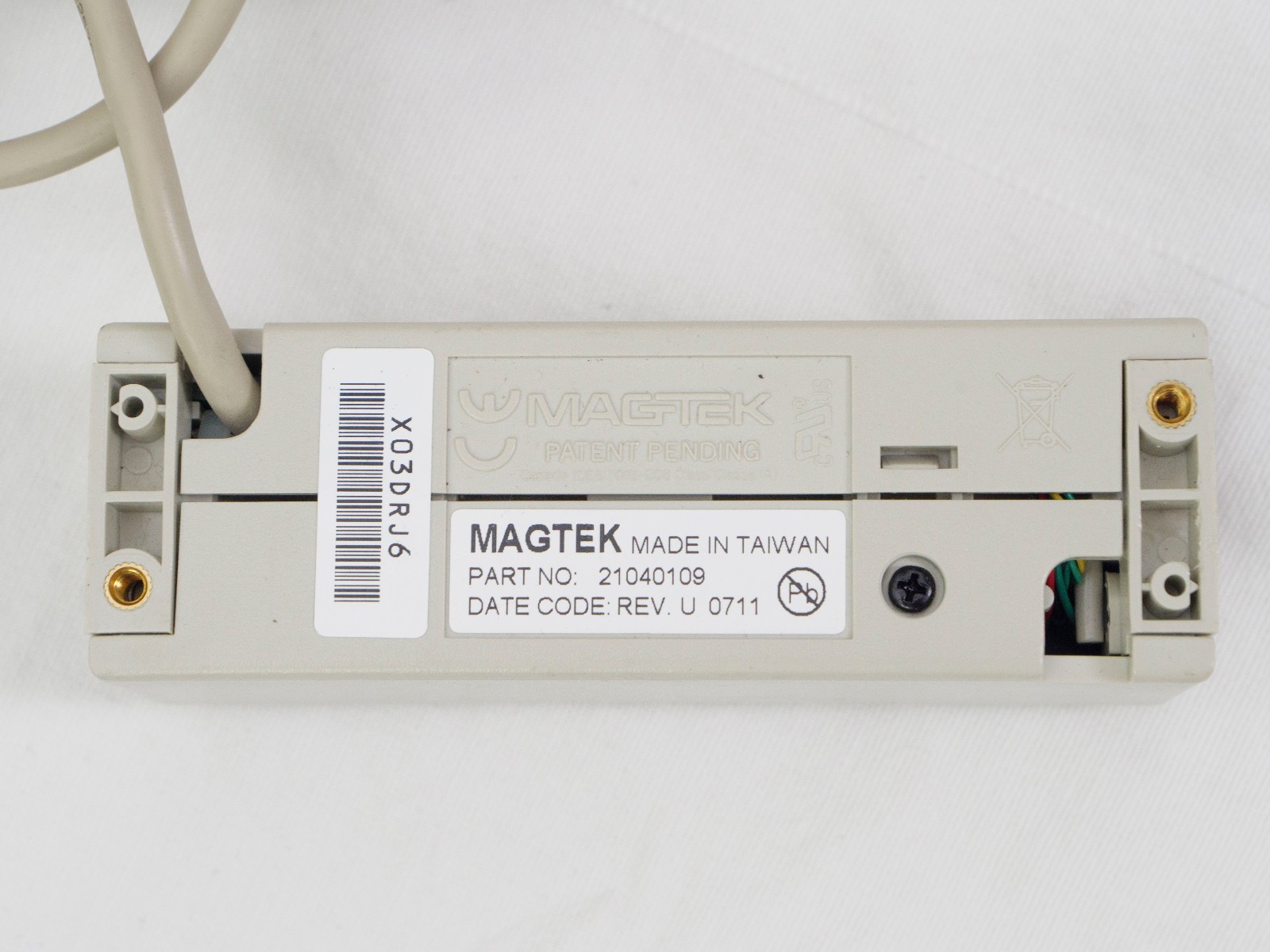MagTek Swipe 21040109 USB Credit Card Reader – Untested