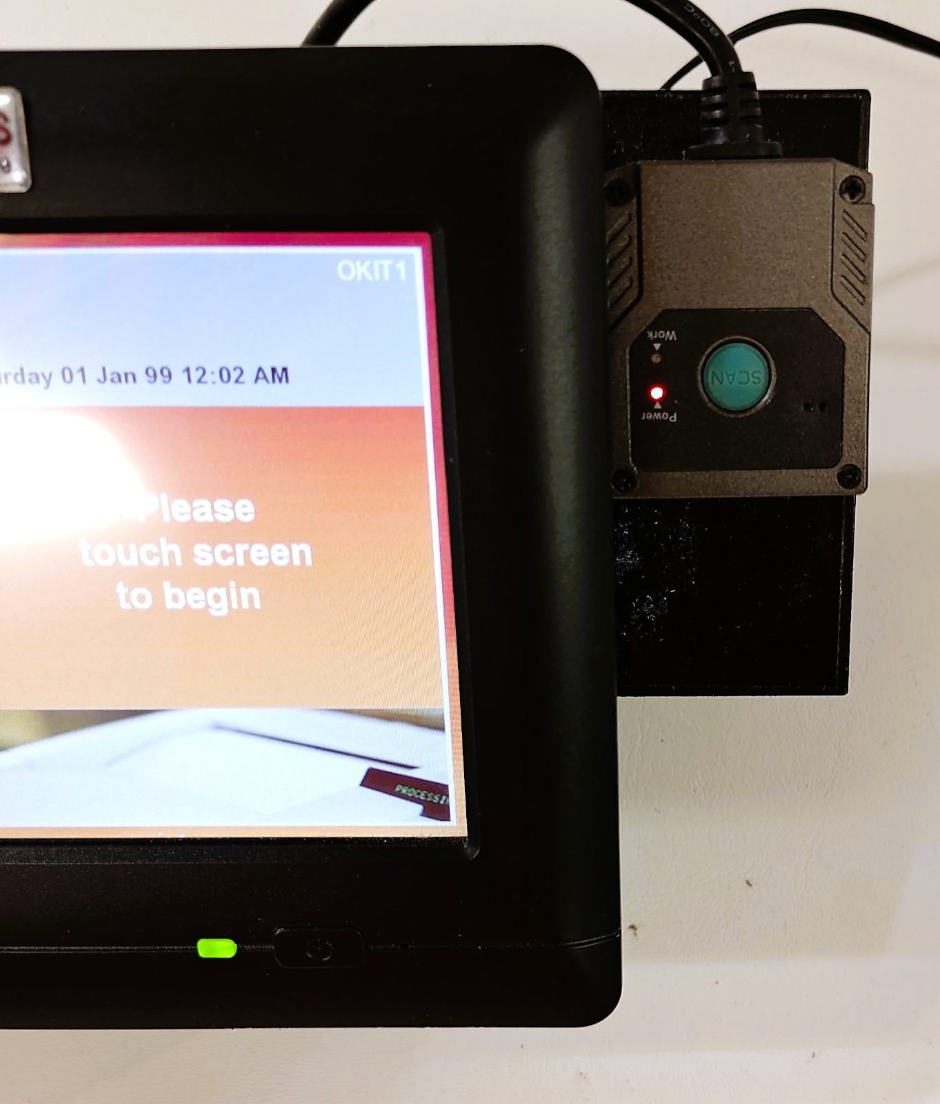 Pharos Systems Omega 200 Printer/Card Management Touchscreen Monitor w/scanner