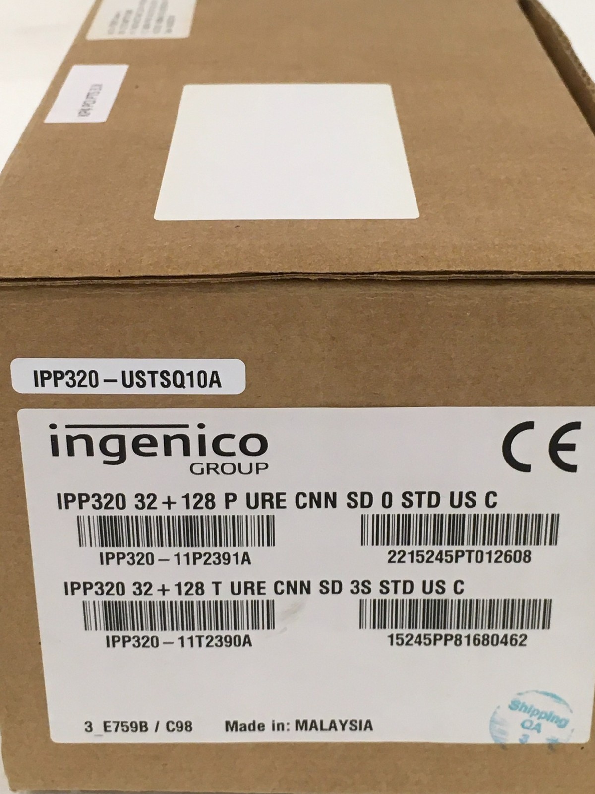 NEW Ingenico iPP320 Credit/Debit Card Reader Terminal IPP320-01T1358A w/UsbCable
