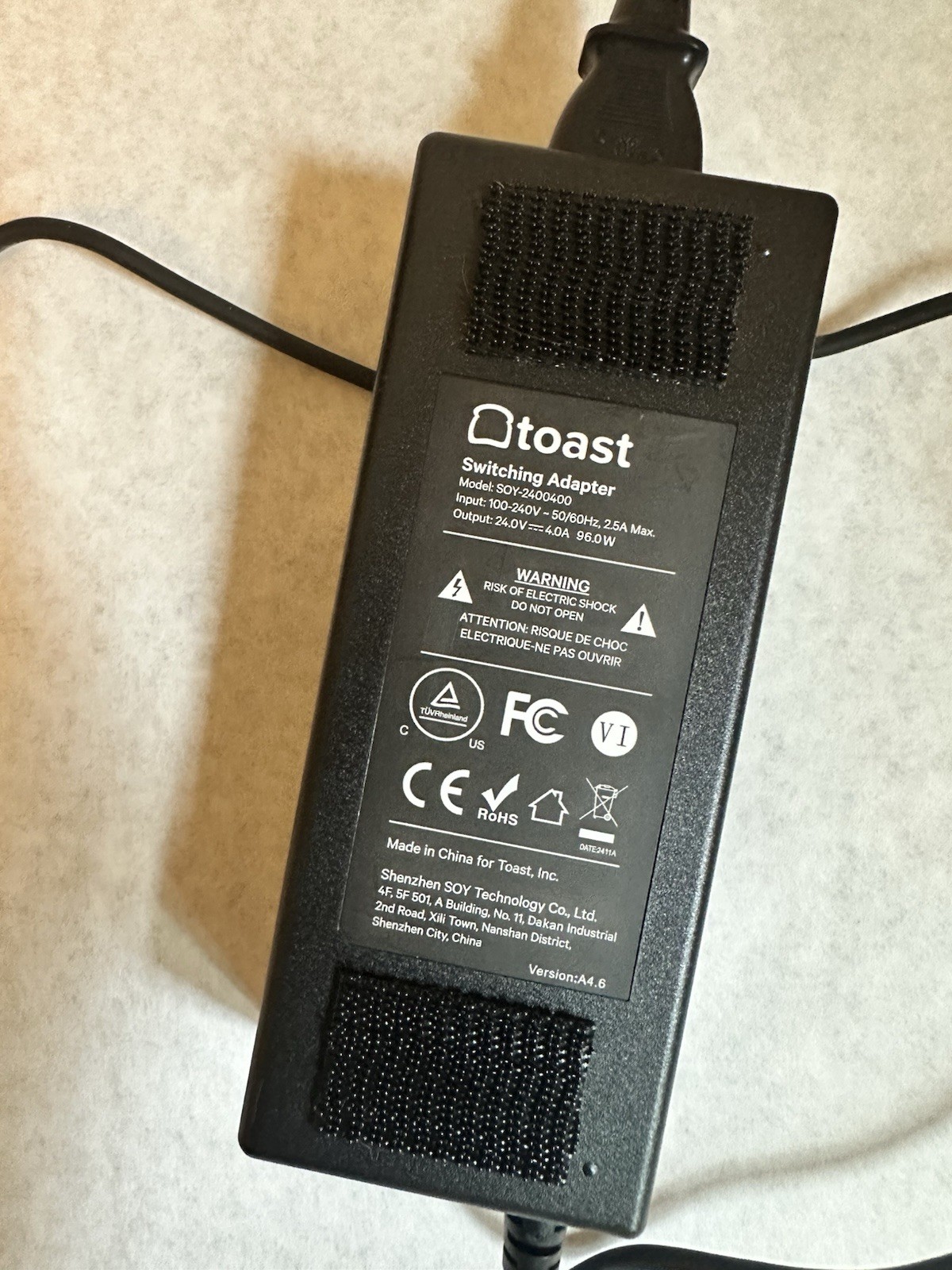 Toast Flex 14 POS Terminal TT200 MSR Reader Stand w/Power Supply – Factory Reset