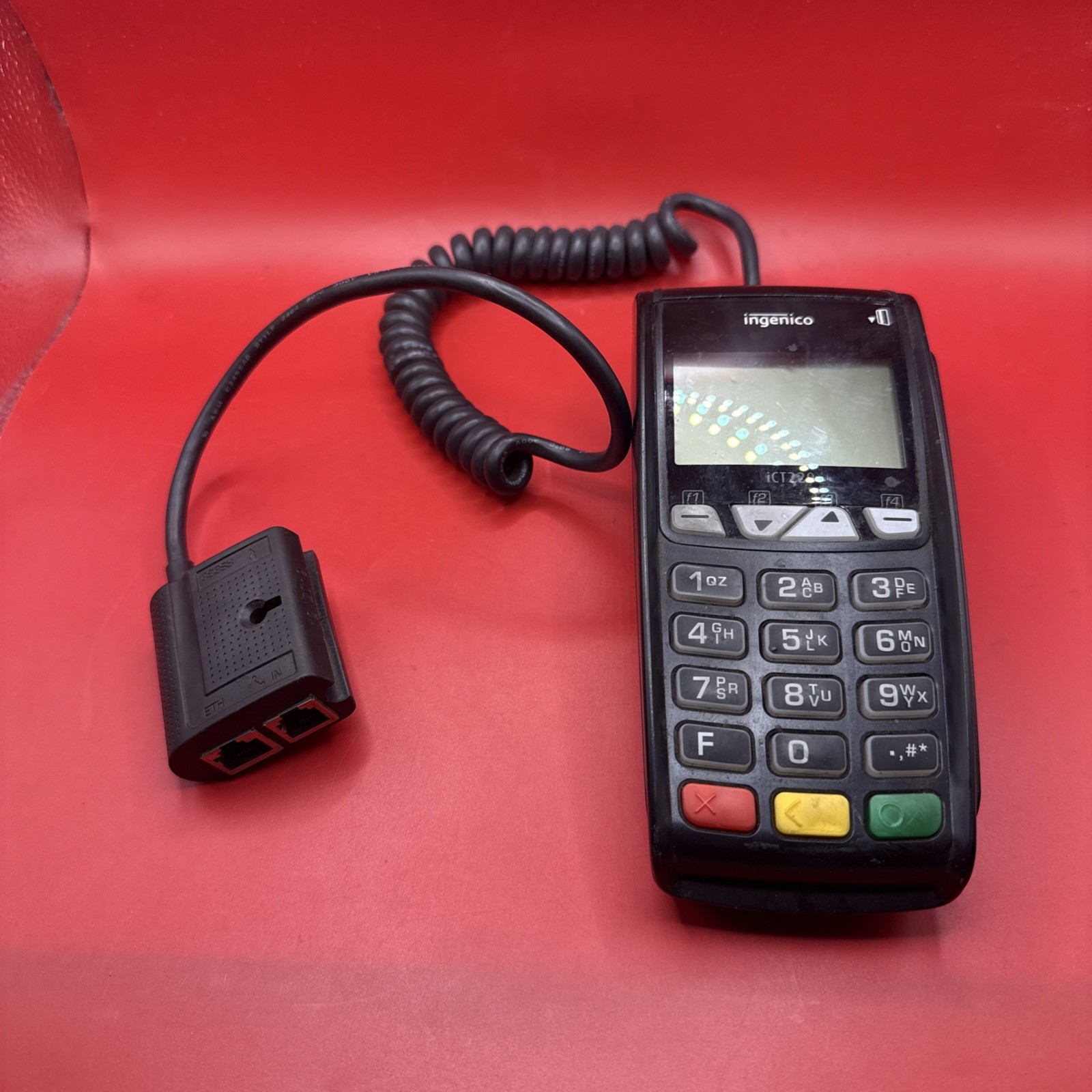 Ingenico iCT220 Credit Card Terminal With Magic Box Connector Cable