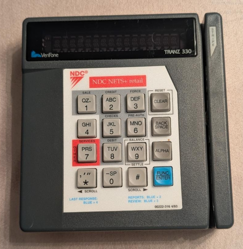 Verifone Tranz 330 Credit Card Reader Swiper POS Terminal – Untested