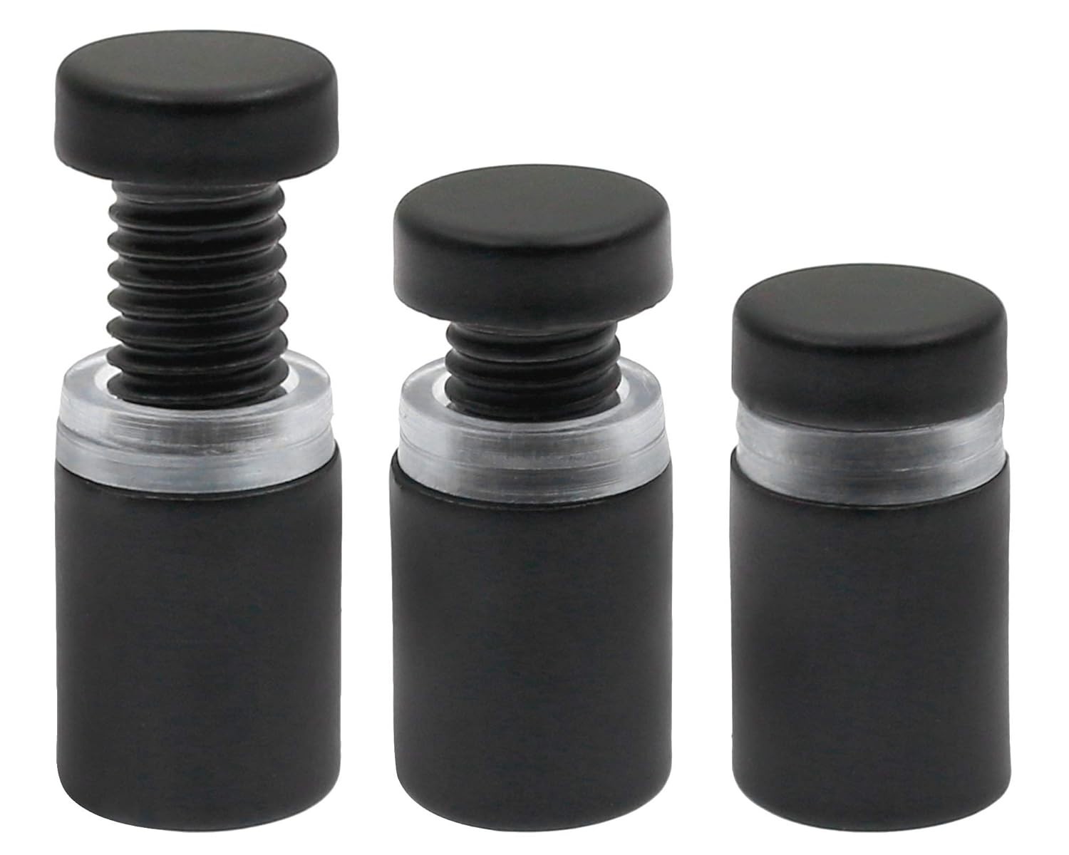 12 tornillos de acero inoxidable de 1/2″ x 0,78″, para montaje en pared.