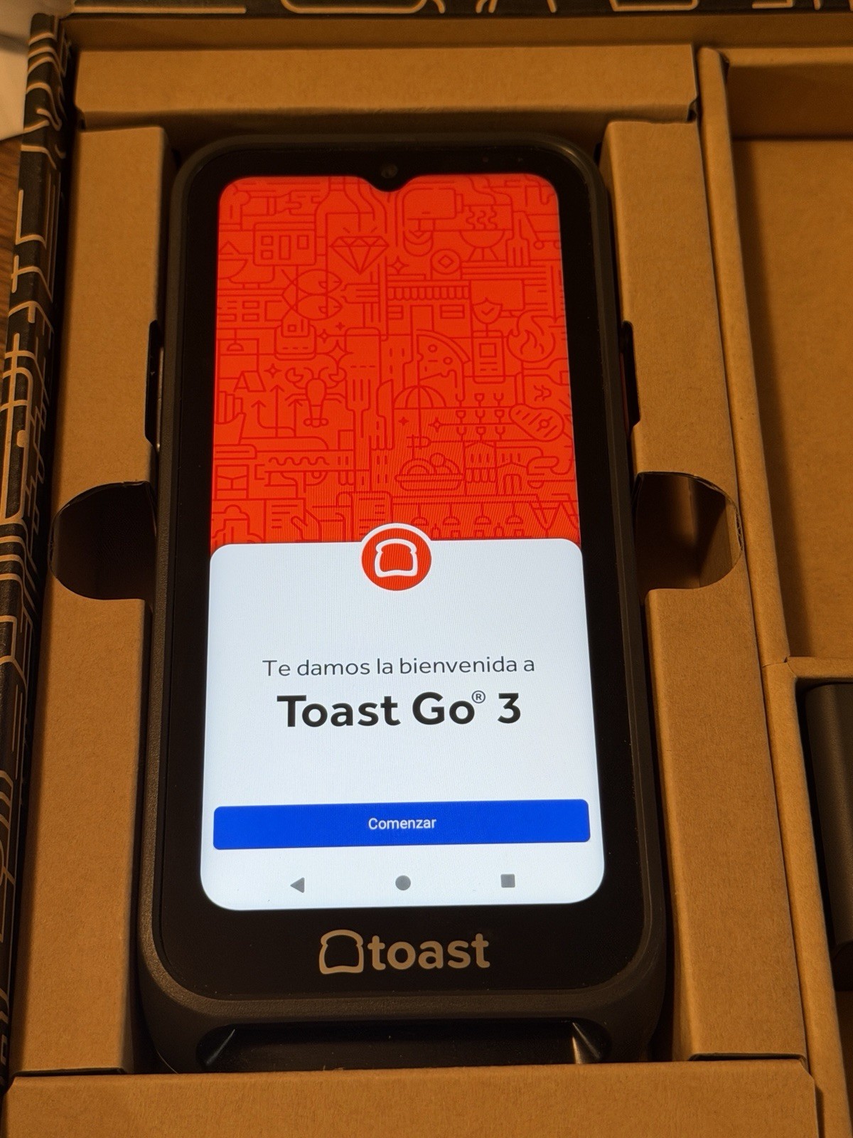 Toast Go 3 POS TG300 Handheld Mobile Computer Device W/ Charger