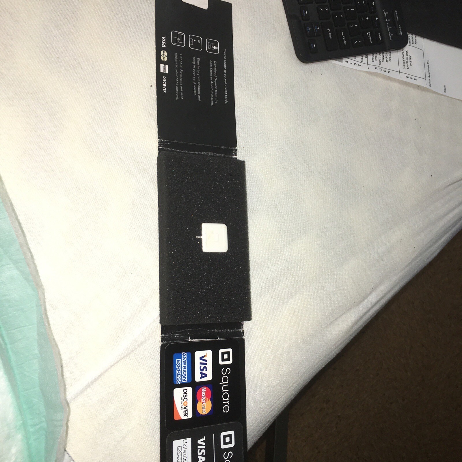 Square Credit Card Reader For Magstrip 3.5mm Plug-In