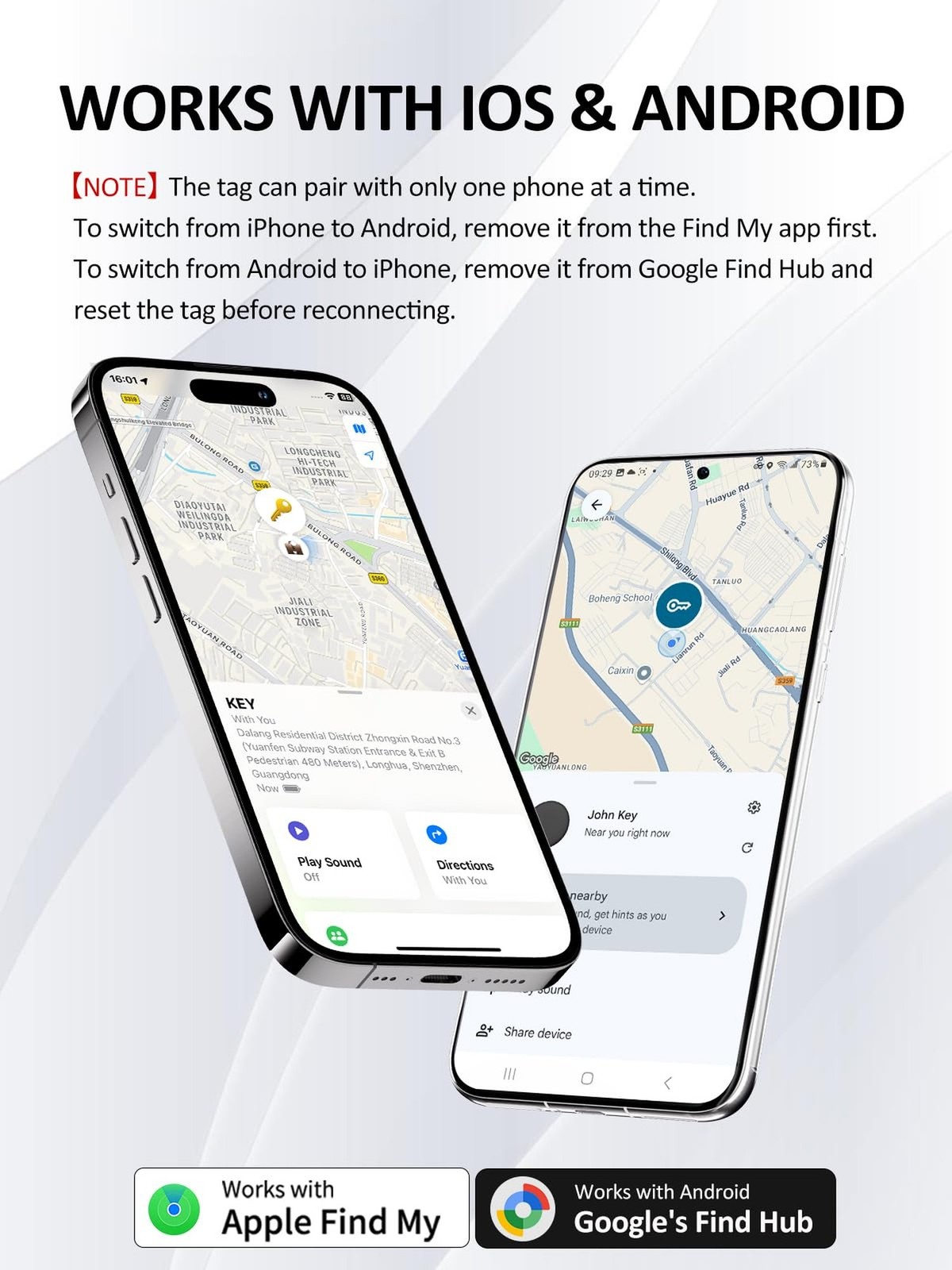 Tracker Tags for Android & iOS, Key Finder Tracking Device Smart Tracker Tag …