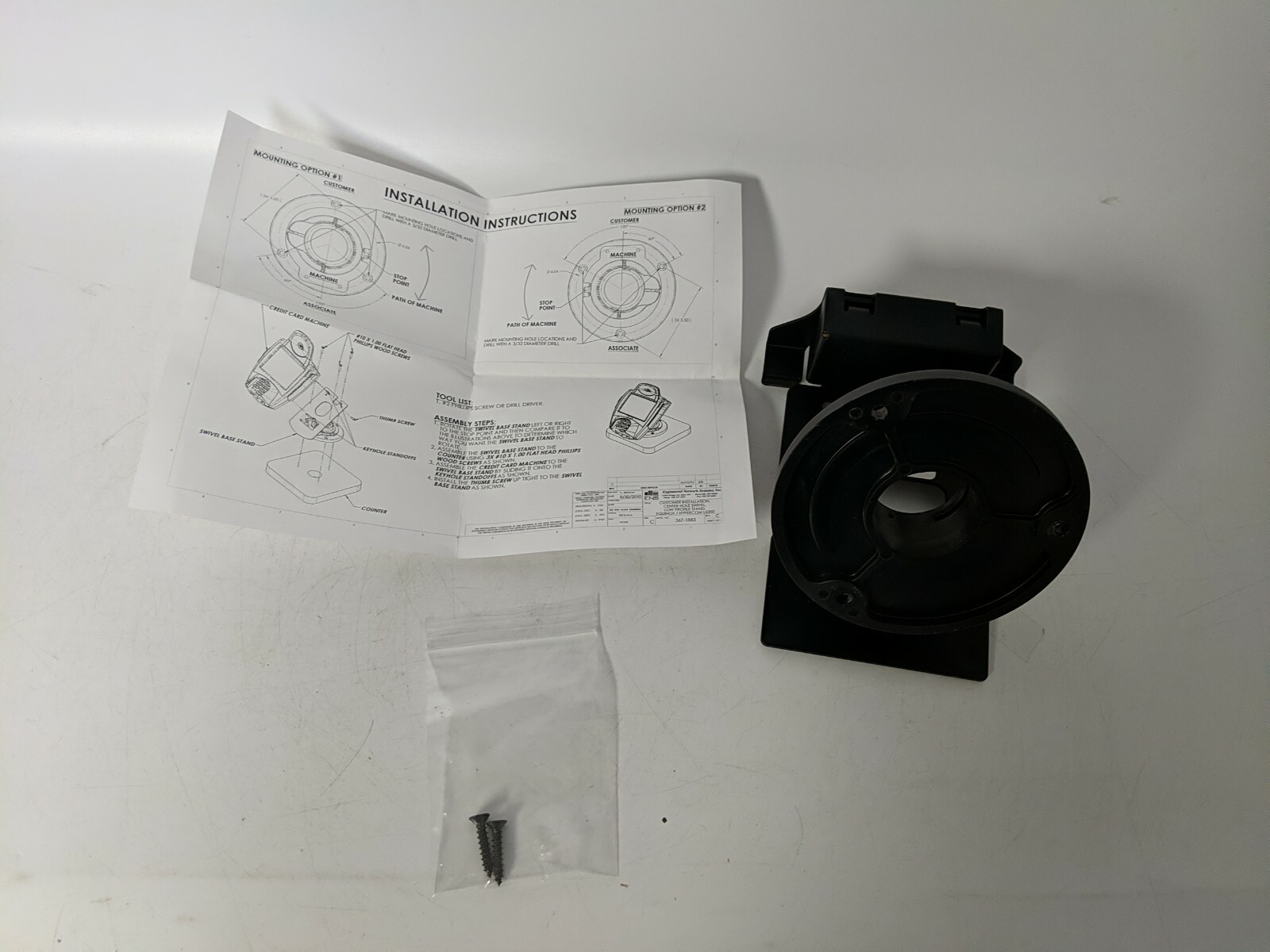 ENS LOCKING STAND 367-1073-R-E – NO KEY