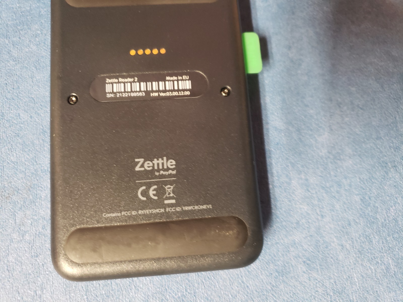lot of 3 Zettle Reader 2 By PayPal Wireless POS Chip & Pin Card Black
