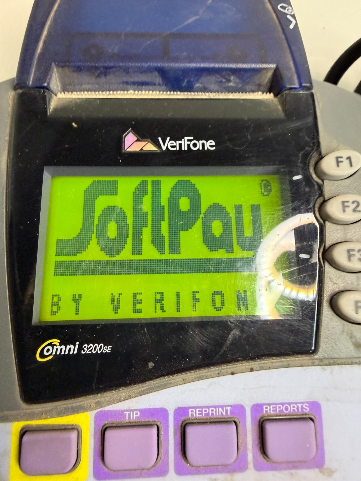 Verifone Omni 3200SE Portable LCD Display Credit Card Payment Terminal