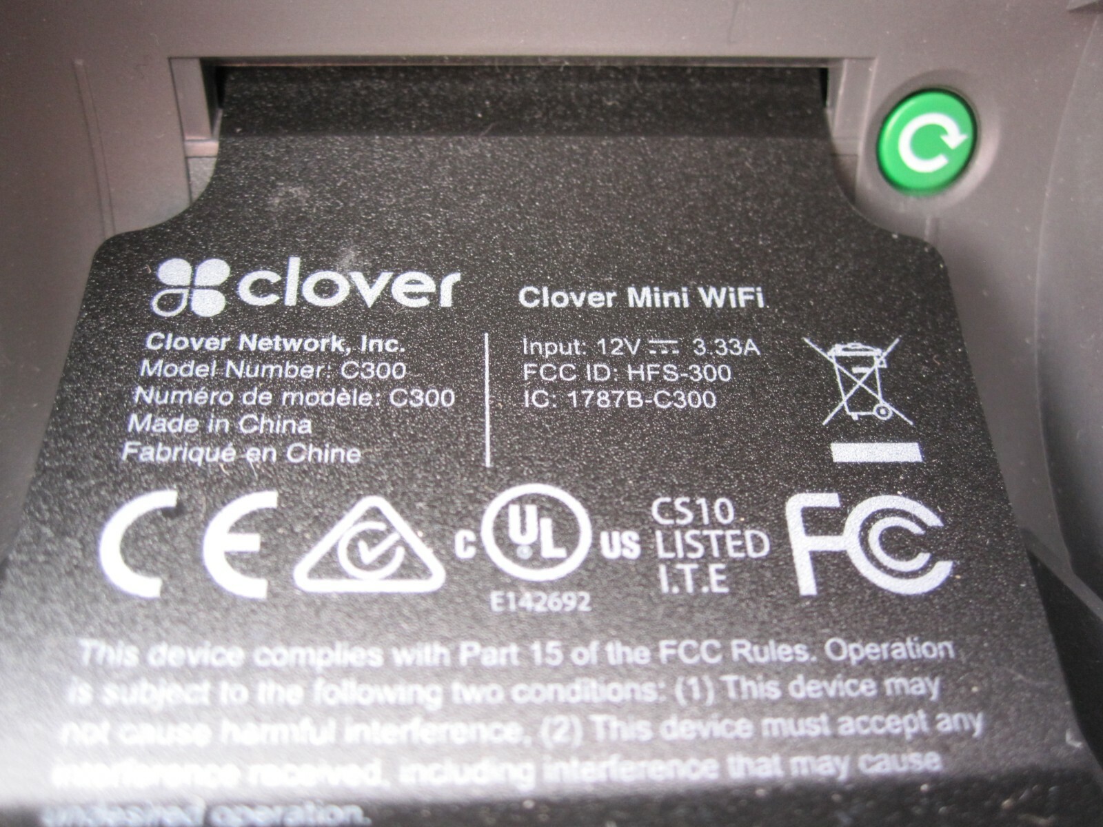 Lot 8 CLOVER C300 Mini Wifi Touchscreen POS Terminals – AS-IS Boot Loop Issue