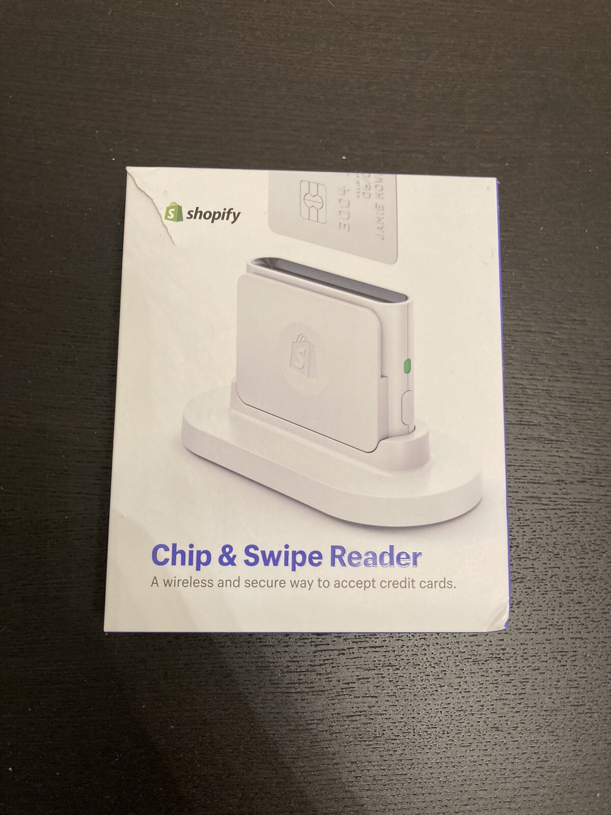 Shopify Chip & Swipe Reader – White (8541732075) NEW OPEN BOX