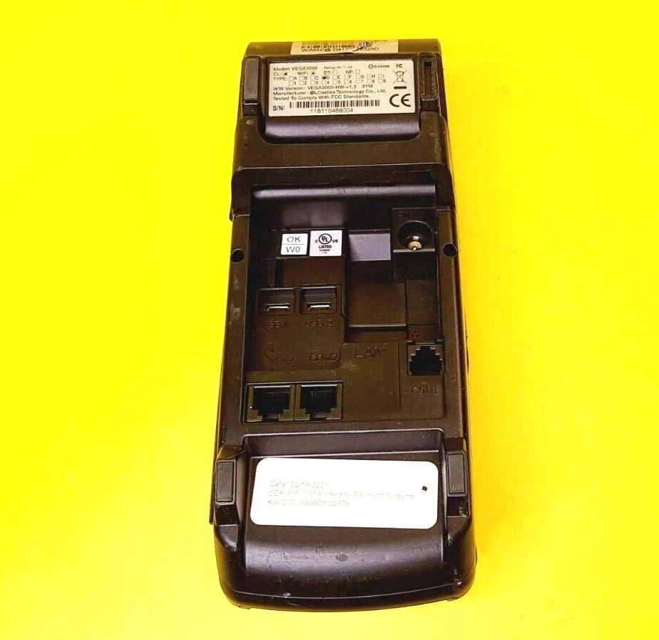 D JAVOO Z11 VEGA3000 CREDIT CARD PAYMENT TERMINAL READER COUNTERTOP 3.5″ TFT LCD