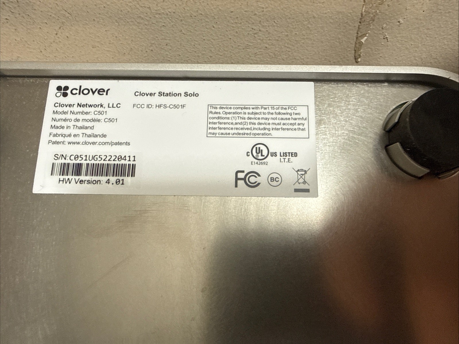 Clover Station C501 Point of Sale POS System P500 Printer HUB – Read