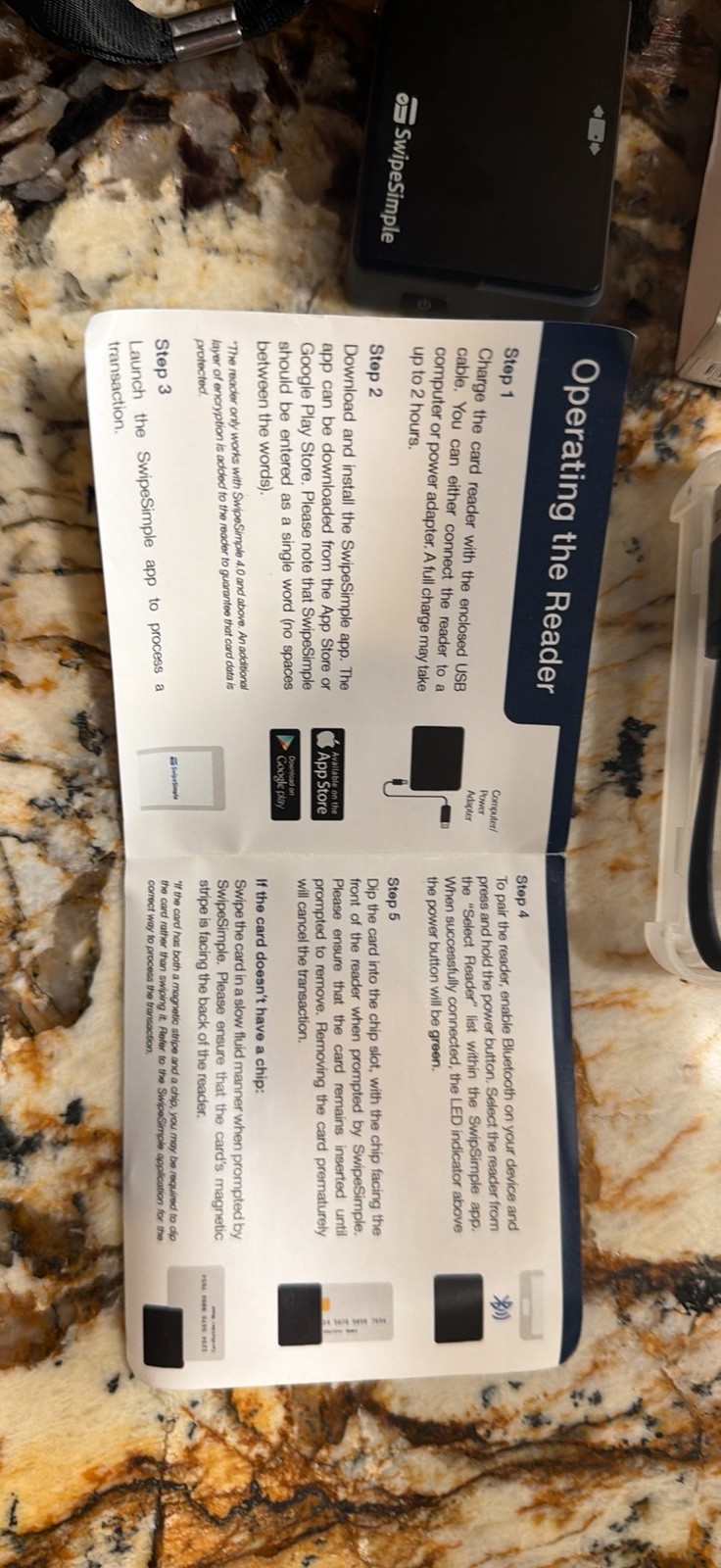 Brand New SwipeSimple Swift B200 Bluetooth Credit Card Reader