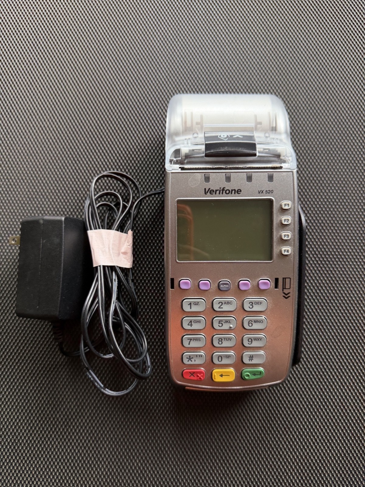 Verifone VX520 POS Credit Card Terminal with Power Cord | Powers On | As-Is